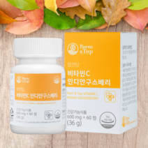 팜엔탑 비타민C 구스베리 60정 2개월분 항산화 인디안구스베리