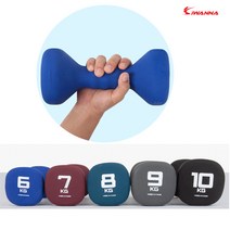 [iwanna] 네오프렌 사각 아령 칼라아령 덤벨 헬스아령, 8kg