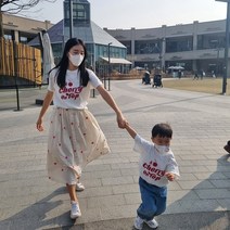 면100 체리 아이랑 커플티