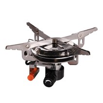 플랫 버너접이식 야외 가스 스토브 휴대용 요리 버너 초경량 포켓 라운드 생존 용광로 피크닉 캠핑 용품, 한개옵션0