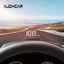 Vjoycar VH60 자동차 HUD 게이지 자동 디스플레이 선샤인 후드 포함 과속 경보 헤드업디스플레이