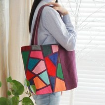 패치워크 디자인 대형 쇼퍼백 숄더백 에코백 8COLORS여성쇼퍼백 여성에코백 전통디자인가방 패치워크가방 여자가방 전통패치워크가방 여자숄더백 에코백 장가방