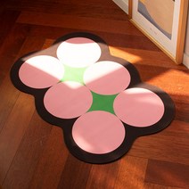 디오브 공간기획 디자인 발매트_6종, 핑크, 핑크