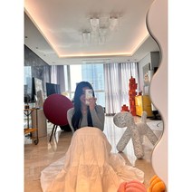 리본 롱 스커트 맥시 스커트 빅사이즈스커트