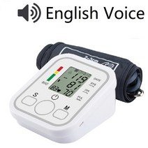 USB 의료 디지털 팔 손목 BP 혈압 모니터 장력계 혈압계 자동 심박수 펄스 미터, CHINA_w With Voice No USB
