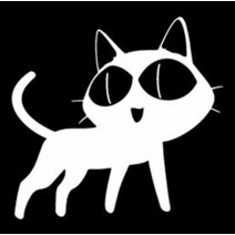 Makarios LLC Cat Anime Cars Trucks Vans Walls Laptop MKR| 화이트 | 5.5 x 4.25|MKR432