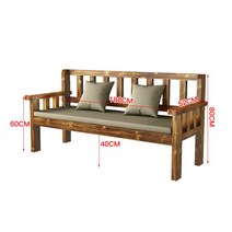 원목 벤치 직각 대기 의자 카페 스튜디오 인테리어, 180X52X80 브라운