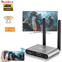 Mirascreen-자동차 무선 Miracast 5G 4K 듀얼 안테나 디스플레이 HD TV 스틱 어댑터 VGA AV 1080P wifi 수신기 동글, [02] With box, [01] Black