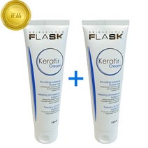 [정품] 플라스크 케라틴크림 노워시 씻지않는 헹구지않는 트리트먼트 에센스 1+1, 2개, 180ml