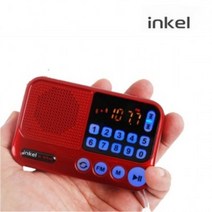 소형라디오 미니 옛날 라디오 듣기 안테나 가로형 아날로그 AM FM MP3 효도 휴대용, 상품, 효도라디오WR40(레드)