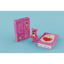 1195 피스 토이스토리 Losto 마이크로 프라모델 모형 디즈니 핑크 베어 서랍 디자인 미니 블록 인형 토이 크리스마스 집들이 파티 생일 선물, 6038, With Box