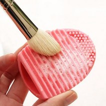 메이크업 브러쉬 세척 미니 빨래판 실리콘 화장 솔 붓 브러시 퍼프