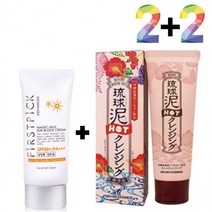 끈적임 없는 선 썬 크림 클렌징 젤 밤 머드 폼 아하, 매직마일드선크림 2개_핫클렌징젤 2개