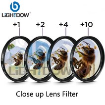 Lightdow매크로 클로즈업 렌즈 필터 1 2 4 10 필터 키트 49mm 52mm 55mm 58mm 62mm 67mm 72mm 77mm 캐논 니콘 소니 카메라 호환, [2] 52mm