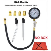 압력 게이지 0-300psi 가솔린 엔진 압축 테스터 키트 m10 m12 m14 m18 어댑터가 있는 8 pcs 실린더 자동차, 상자 없음