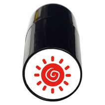 캐디용품 필드용품 도장 볼마킹 홀인원선물 골프공 도장 스탬프 마커, AN.레드 태양