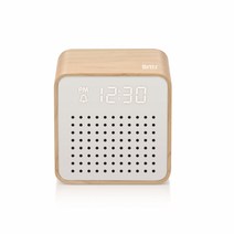 브리츠 블루투스5.0 스피커(우든)/BZ-REC200/알람 시계 날짜/LED 디스플레이/3W 고출력 사운드/리온 배터리 탑재로 최대 10시간 사용