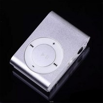 제이즈 패션 미니 USB MP3 클립 음악 미디어 플레이어 휴대용 mp3 재생 지원 마이크로 SD TF 카드 Muti 색상, [01] 기타 (ae˚) frequ, [06] -Silver