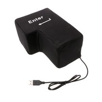핵심 USB 베개 사무실 데스크톱 여행 NAP를 위해 큰 입학, 검은색