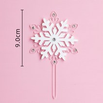 케익초 2023 크리스마스 장식 케이크 메리 노엘 아크릴 토퍼 골드 테마 눈송이 산타 클로스, 18 19 Acrylic 1pc