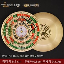 풍수지리 나침반 나경 지관용 감지 패철 현공 풍수 풍수나침반, A. 오렌지 그린