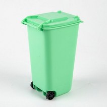 미니 데스크탑 쓰레기통 뚜껑이 있는 플라스틱 쓰레기통 가정용 깨끗한 쓰레기 책상 실용적인, 02 Green