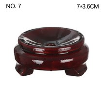 수정구슬 수석 받침대 천연석 원목 홈 인테리어 트레이 1pc 산 지점 나무 천연 크리스탈 볼 홀더 레트로 내구성 미니어처 홈 데스크탑 장식 glassball 구 디스플레이, 7x3.6cm