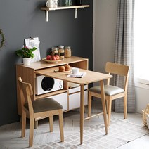 베스트리빙 로라 캔버라 아일랜드 렌지대 코너형 식탁세트 홈바테이블/의자2개, 캔버라의자