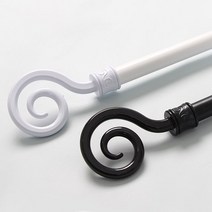 [천삼백케이] [자유공간] 커튼봉 유니크 25mm 6자 2color, 유니크화이트-6자