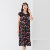 여름 여성 냉장고 쿨냉감 원피스 집콕룩 나시 캡소매 반팔 원피스