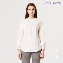 프릴 소매 밴드넥 블라우스_VOBNLVS1421