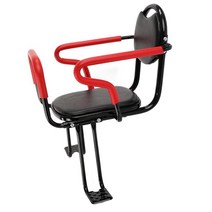 분리 가능한 울타리 후면 마운트 자전거 좌석 산악 자전거를위한 좌석, 52x42cm., 철, 빨간색