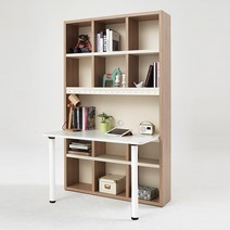 소티디자인 리브로 1200 전면 책상세트 - 2color, 내츄럴크림화이트