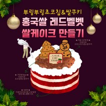 [진천쌀빵 미잠미과] 크리스마스 한정 홍국쌀 케이크 밀키트, 미니