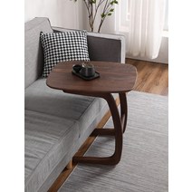 작은 사이드테이블 커피 테이블 원목 소파 배드 거실 이동식 간이 테이블, M