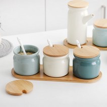 세라믹 도자기 양념통 오일병 세트 3가지 색상, 옵션, [오일병]블루(2pcs)