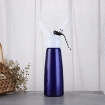 사이펀 500ml 크림 건 휘핑 디스펜서 포밍 주방 액세서리 도구 + 노즐, [02] 파란