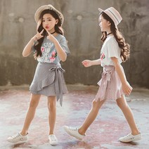 [당일발송 ] 주니어 로즈랩스커트세트 주니어상하복 초등학생상하복 초등학생치마 주니어치마세트 여름상하복