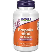 나우푸드 프로폴리스 1500 mg 5:1 추출물 100베지캡슐 now foods, 상품선택