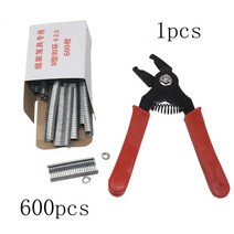 스냅링 플라이어돼지 링 플라이어 + M 손톱 가금류 케이지 설치 울타리 그물 태그 트랩, 02 600 nails 1 pliers, 01 M