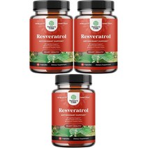 [3개 묶음] 미국 Natures Craft 레스베라트롤 효능 1200mg 60캡슐