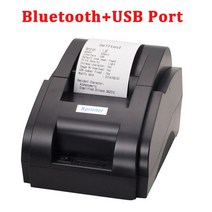 xprinter 송장 프린터 출력기Xprinter-5mm 블루투스 열전사 영수증 프린터 휴대 전화 무선 Pos iOS 안드, USB Port, 기본_EU 플러그, 1개