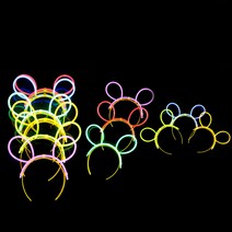 호쿠호니 놀이동산머리띠 연말파티 공원 야광 용품 미키마우스, 콘서트야광머리띠(레드)