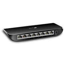 TP-Link TL-SG1008D 8포트 기가비트 이더넷 LAN 스위치(플라스틱 플러그 앤 플레이 자동 MDI/MDIX 최대 80% 에너지 절약 팬리스) 블랙 -13688, 5개의 포트