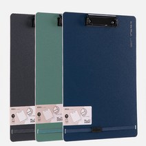 델리 누사인 고정 스트랩 클립보드 A4, 네이비, 6개