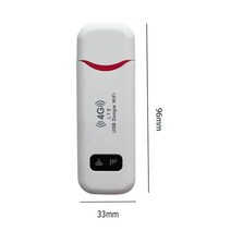 4g lte 무선 usb 동글 모바일 핫스팟 150mbps 모뎀 스틱 sim 카드 모바일 광대역 미니 4g 라우터 자동차 사무실 홈, 1개, 하얀