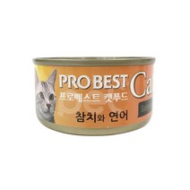 프로베스트캣 참치연어80g x24개 (1박스) 고양이캔 고양이사료 고양이간식, 24개