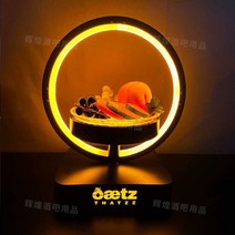 LED쟁반 클럽 홈파티트레이 샴페인 과일 라운지 양주, H