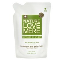 네이쳐러브메레 유아 식기세정제 리필, 4개입, 500ml