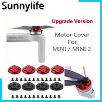SUNNYLIFE 알루미늄 캡 엔진 DJI MAVIC MINI / 2 용 프로펠러 스크래치 방지 범용 업그레이드 된 모터 커버 액세서리, 레드 미니 2
